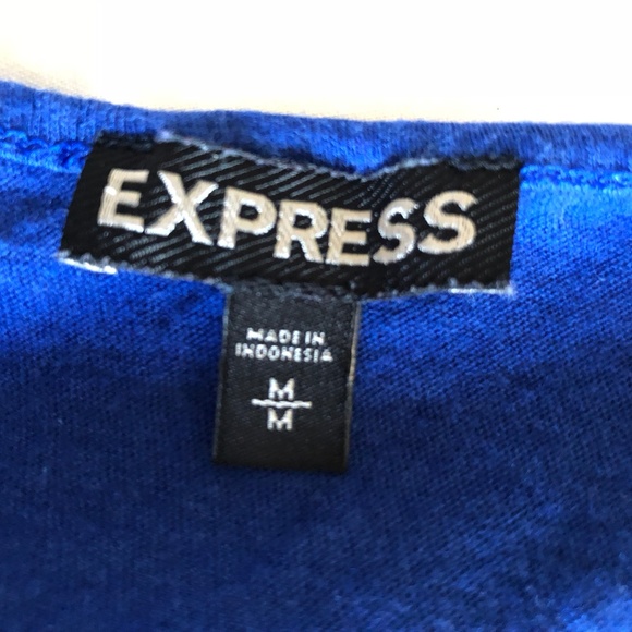 Express blue boho strappy tank studded design - Picture 5 of 5